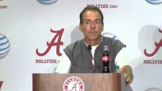 Nick Saban Press Conference Video b, Aug. 9, 2014