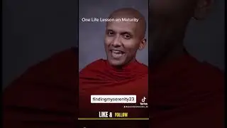 ONE LIFE LESSON on maturity. #buddhism #mindset #growth #selflove #wisdom #happiness #short #fyp