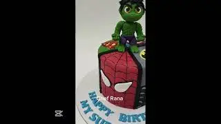 🎉 Superhero Birthday Cake Idea | Perfect Cake for Boys | Hulk, Spiderman & Batman