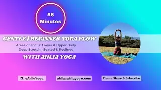 Gentle Beginner Yoga Seated & Reclined For Back l Lower and Upper Body l Deep Stretch w/@AhliaYoga