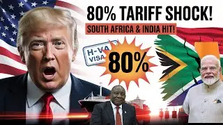 США вводят ОГРОМНЫЙ 80-процентный тариф на Южную Африку и Индию на фоне ограничений на выдачу виз...