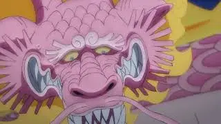 One Piece 1050 Kaido confront with Pink Dragon Momonosuke