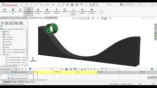 SolidWorks Tutorial: How to use Gravity & Contact Bodies for cylinder motion using Motion Analysis.