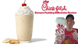 Trying the New Chick-fil-A Banana Pudding Milkshake #fastfood #chickfila #milkshake #eating #shakes