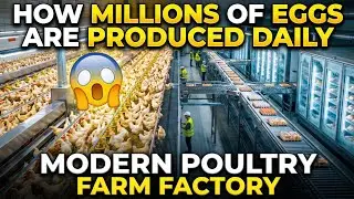 How Millions of Eggs Are Produced Daily 😱 | Inside Poultry Farm Factory