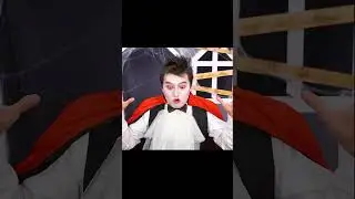 Uma aranha enorme no telhado.