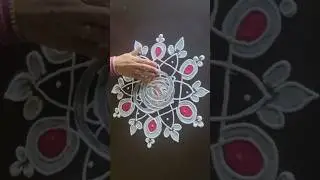 reverse rangoli, daily Rangoli, Easy Rangoli