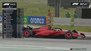F1 25 - Last Lap Drama! Tire puncture, masterclass defense, and winning by fractions!