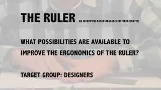 The Ruler - An interview based research by Ofer Kantor