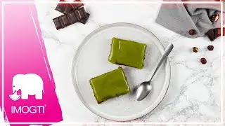 Vegane Brownies mit Matcha-Vanille Topping | Vegane Rezepte | IMOGTI