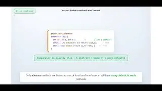JAVA 8: Topic 3 -  Functional Interface Tutorial | What is @FunctionalInterface? (With Examples)