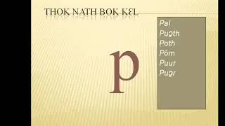 learn thok nath alphabet, ŋi&auml;&auml;cɛ ro̠o̠dun kɛ thok nath ba̱ni̠ kɛ