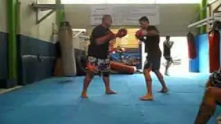 RAVY BRUNOW E H&Eacute;LIO NOGUEIRA TREINO DE MANOPLA PRA LUTA DA FEPLAM - REGRA K1