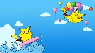 Deadly Surf & Flying Pikachu 6v6 Sweep SUN & MOON