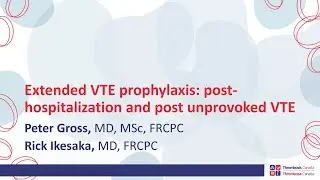 Extended VTE Prophylaxis workshop with Dr P Gross & Dr R Ikesaka