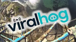 300 Foot Crane Kite Under, Barrel Roll, Gainer || ViralHog