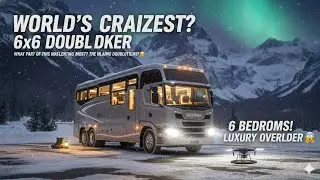 Big 6 Bedrooms The Ultimate Luxury 2026 Scania Double Decker 6&times;6 Motorhome & Extreme Off-Road!