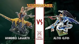 Hombres Lagarto vs Altos Elfos | Warhammer Fantasy 6a con MDNR | 2000p Batalla Campal