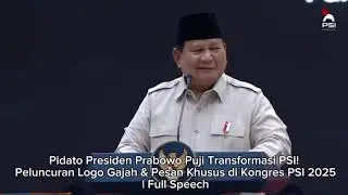 Presiden Prabowo Puji Transformasi PSI! Peluncuran Logo Gajah & Pesan Khusus di Kongres PSI 2025