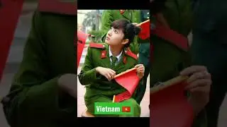 Vietnam 🇻🇳 Female Army Soldiers Look 💞 shorts #viral #video #army