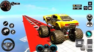 617 auto monster jeep car driving racing stunt - car mega ramp stunt driving gameplay android