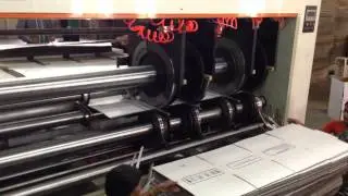 Double Color FLEXO Printing Unit With Die Cutting Plus Rotary Slotting Machin