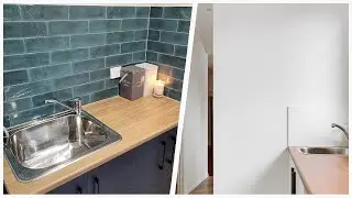 75 Laundry Room With Ceramic Backsplash And Brown Countertops Design Ideas You'll Love ⭐️