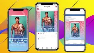 Social media facebook post ads instagram story mobile mockup for any kinds of  product
