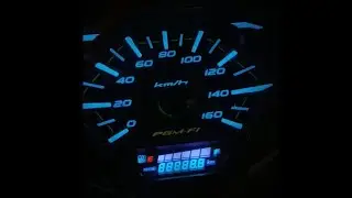 Ganti display dan TANDA TANDA speedometer vario 150 led old Sunbrund