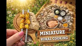 Miniature Chicken Kebab | Rustic Cooking ASMR