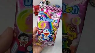 Doraemon Rainbow lolipop🍭!! #bigfoot #lolipop #sweet #candy #snacks #jajanan #shortvideo #shorts