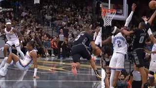 Keldon Johnson filthy ankle breaker into poster dunk on SGA 💀