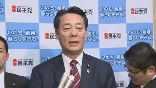 「安倍政権の体質を争点に」 衆院解散受け民主・海江田代表