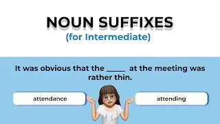 Grammar Quiz | Noun Suffixes Exercise | Intermediate Level