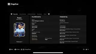 Team Of The Year Blueprint Evolution Pedro #toty #evolution #fc25  #teamoftheyear #playerreview