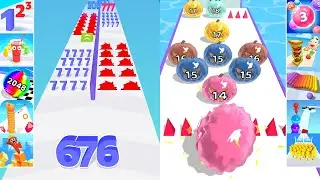 ✅ Satisfying Mobile Games - Number Master vs Marble Run 3D - Gameplay Walkthrough