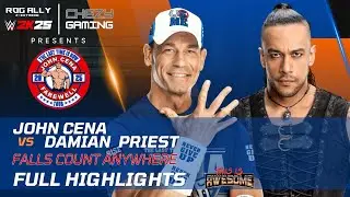 WWE 2K25: Джон Сина против Дэмиана Приста &mdash; Ложный отсчёт в любом месте | Полный матч | ROG Ally ...