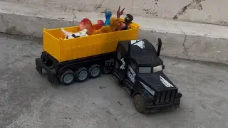 Cartoon video Bada Tralla mini cow farm house, dinosaur tiger, Gaadiwale, cartoon, ￼￼￼