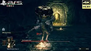 ELDEN RING (PS5) | Mad Pumpkin Head Mini Boss Fight |  4K HDR 60FPS