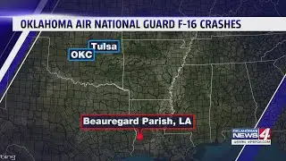 Oklahoma Air National Guard pilot safely ejects from crashed plane