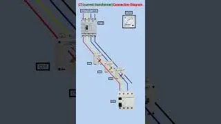 CT current transformer cannection ⚡ diagram #industrialelectrician #vairal #youtube #ctcurrent