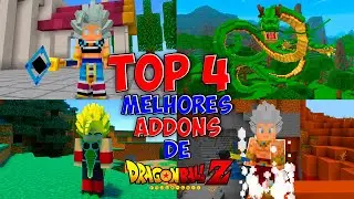 TOP 4 DAS MELHORES ADDONS de DRAGONBALLZ MINECRAFT - 1.21.130/1.21.124