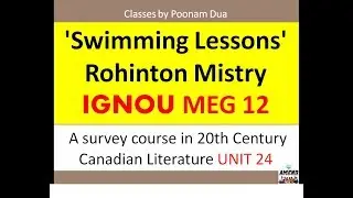 23 Indian Writing in English du cbcs SOL SEMESTER  2 Paper 3 Swimming Lessons Rohinton Mistry