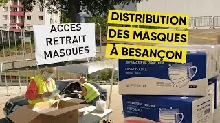 COVID-19 Besançon : Opération distribution de masques aux habitants
