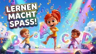 ABC Lied f&uuml;r Kinder &ndash; Buchstaben lernen mit Spa&szlig; |  Kindermusik & Lernlieder