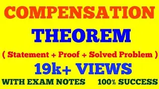COMPENSATION THEOREM || STATEMENT & PROOF OF COMPENSATION THEOREM || WITH SOLVED NUMERICAL ||