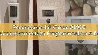 Recensione del Vimar 01910 Cronotermostato Programmabile A Batteria, Bianco, &lrm;13 x 10.4 x 2 cm 210 g