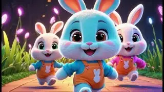 Nine Bouncing Bunnies Jump Up High | Counting Song for Kids | Fun Action Rhyme for Toddlers