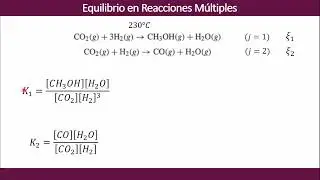 Grado de avance en el Equilibrio para reacciones químicas simultáneas | Python