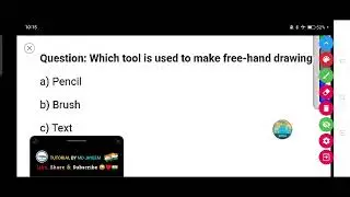 Which tool is used to make free-hand drawing.